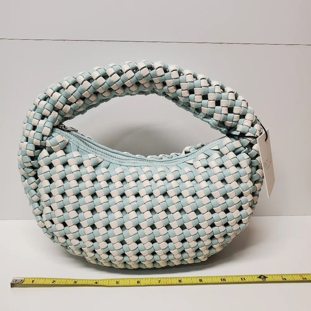 Rachel zoe woven handbag top handle
